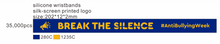 Silicone Wristbands - Anti-Bullying Week 2026: Break the Silence